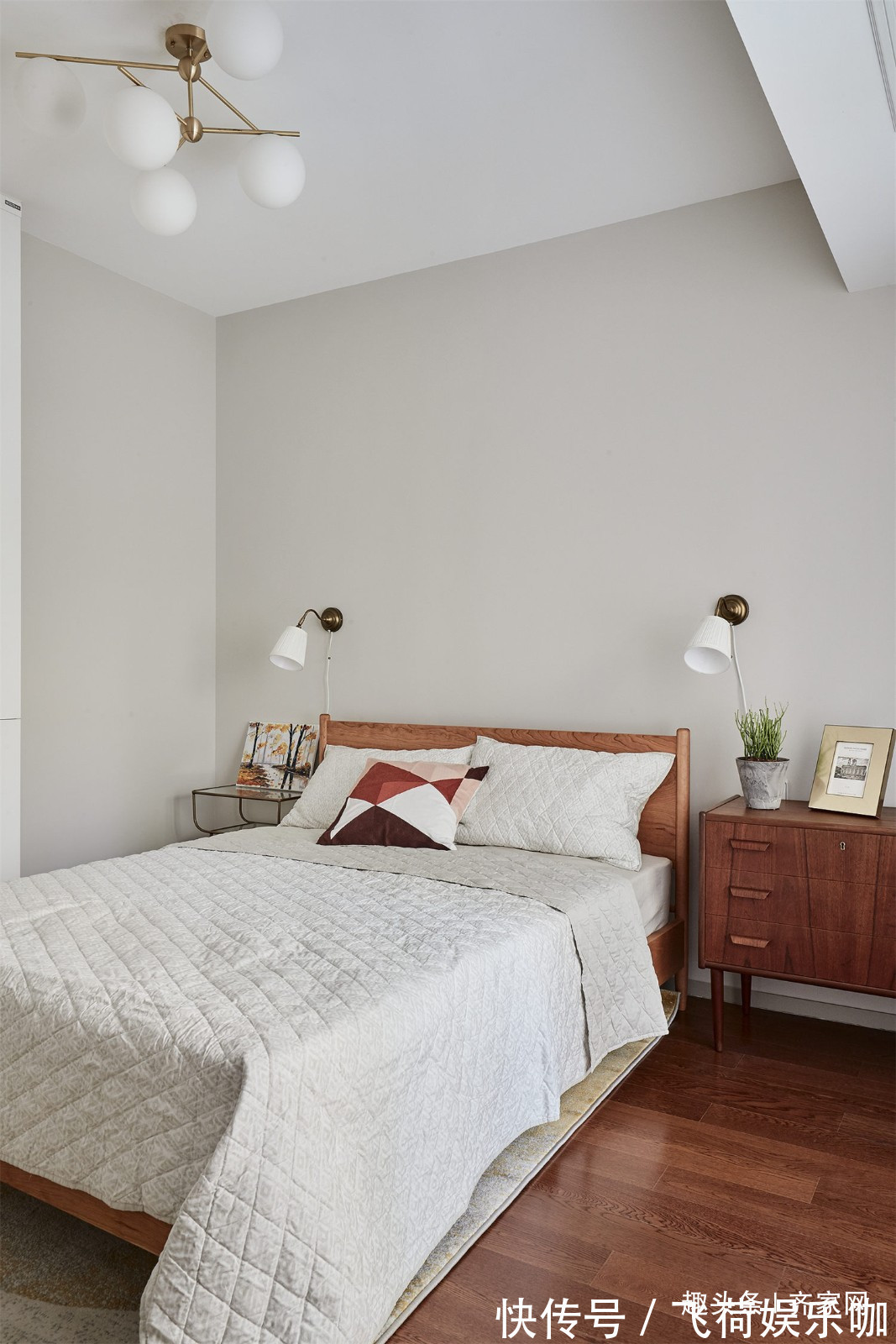 视觉感|95平三房北欧,复古的视觉感,柚木渐变的美感,创造家庭幸福感!