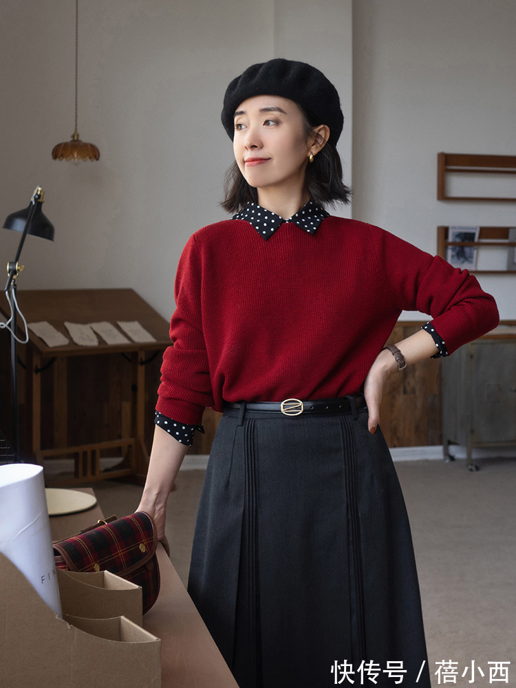 针织衫 秋冬建议多穿“针织衫”,搭配半身裙大方优雅,搭配锥形裤真高级
