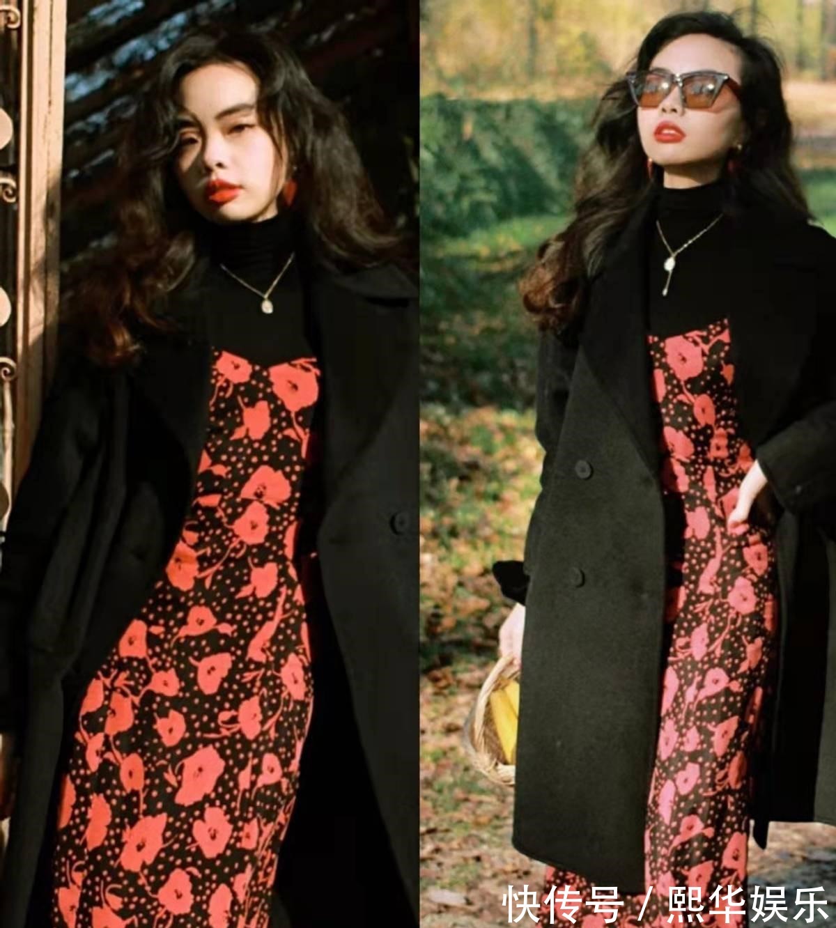 穿搭 秋冬黑色大衣太“普通”?试着搭配这些裙装,让你美得优雅又体面