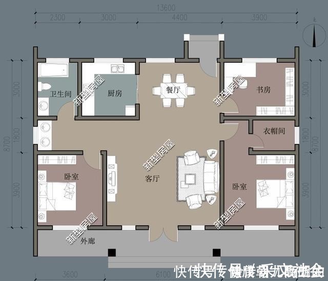 户型|农村养老房还是一层好，强烈推荐第3套17万建好，确定不动心！