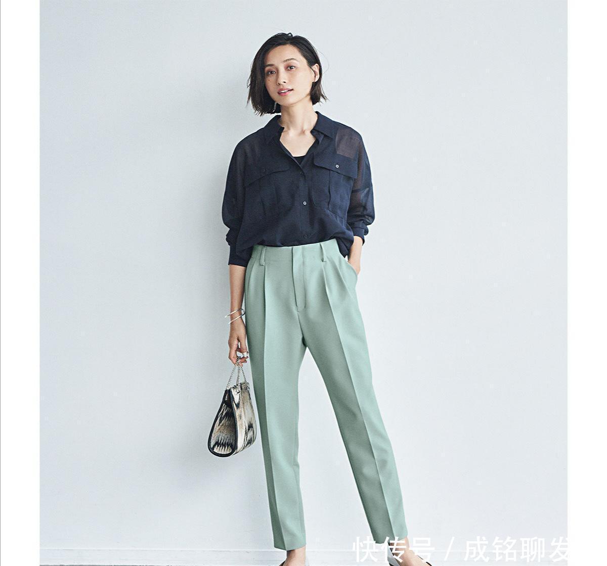 长裤|黑色衬衫才是40+女性的标配!时尚高级又显气质,百搭减龄又显瘦