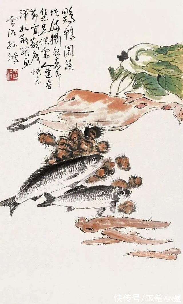 孙雪@淡雅秀逸，雅俗共赏。孙雪泥蔬果欣赏