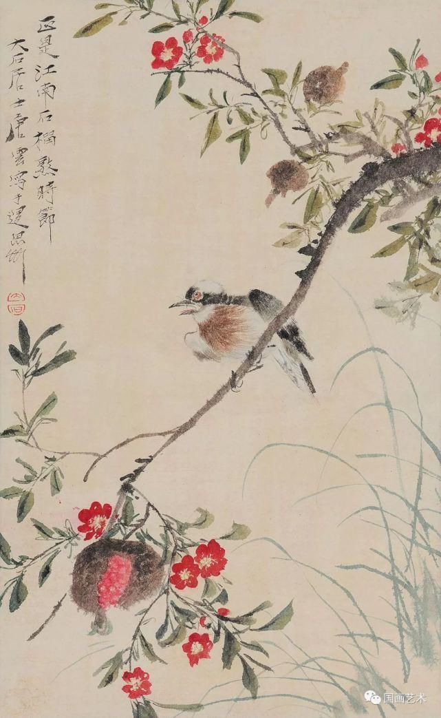 齐白石!笑口常开,多子多福——现当代名家笔下的石榴