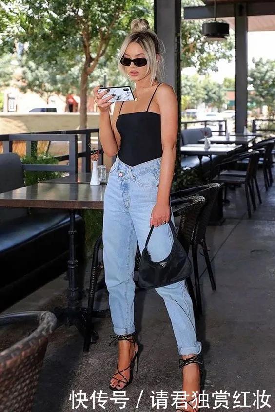 直筒牛仔裤|什么样的牛仔裤,能让腿粗的女生都爱不释手