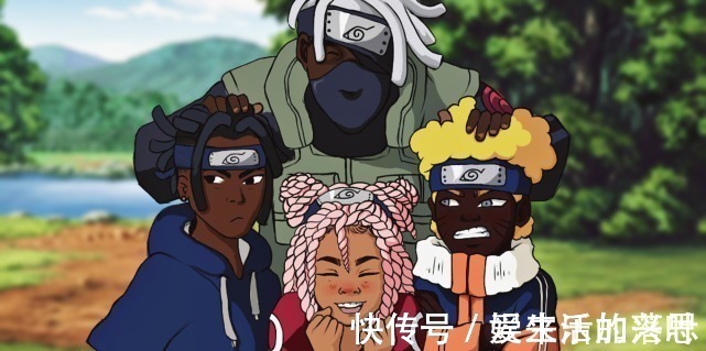 非洲|火影当忍者化身非酋,佐助脏辫造型亮眼,鸣人观感最像酋长
