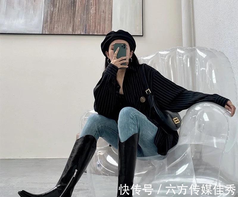 姑娘|“时髦精”必备的中筒靴,为什么被你穿出水鞋感,或许是搭配问题