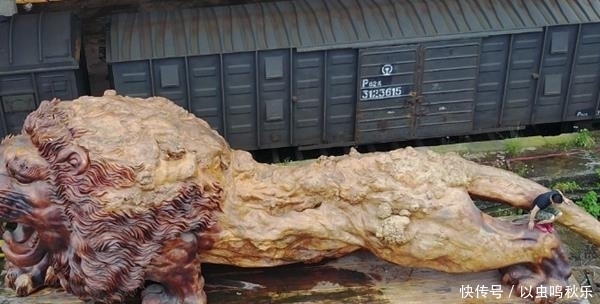 根雕|还记的高速上托运的东方雄狮吗?富豪开价300万被拒,如今怎么样了?