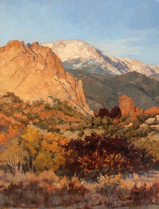 油画&她的风景油画清新自然，浪漫且又淳朴