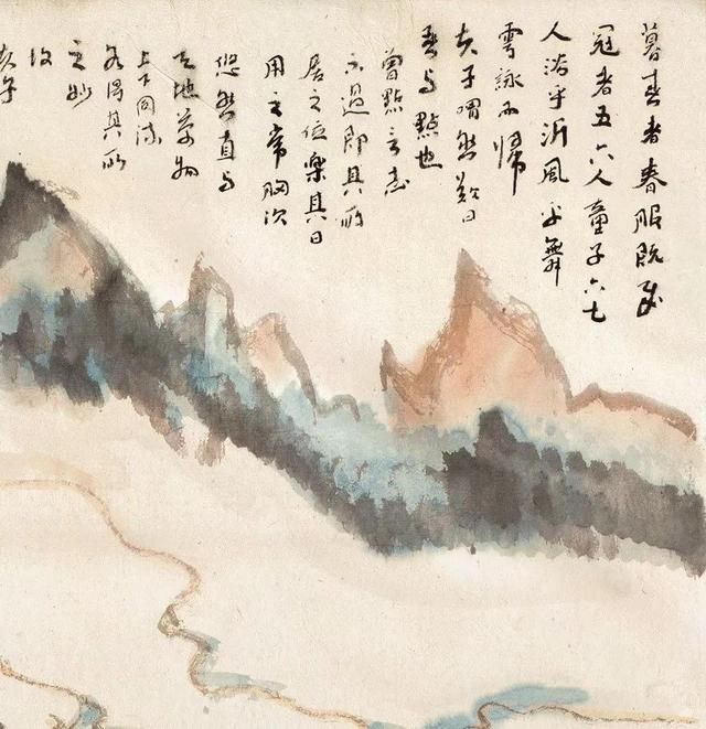 其意|陆俨少八十岁写其意--暮春咏归图