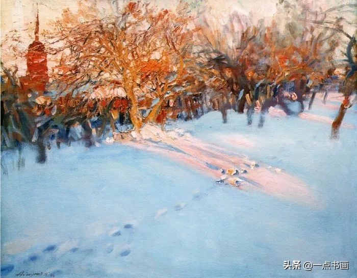 美术学院#阿巴库莫夫:被誉为俄罗斯的金笔,其画笔下都是净化的世界