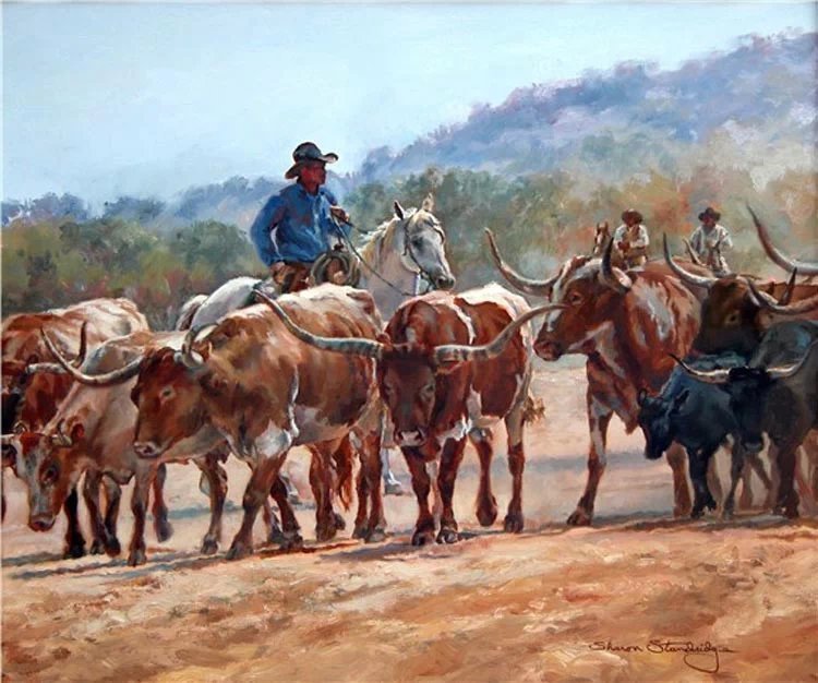 莎朗·斯坦德里奇#美国西牧风情油画 | 莎朗·斯坦德里奇作品欣赏