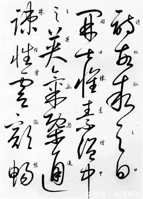 笔法&唯一!启功的草书,虽然气势稍不足,但是却规范有范,字字断开