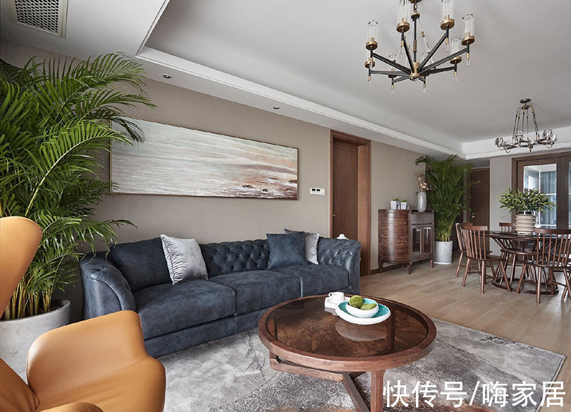 郑州|郑州126㎡现代混搭3室2厅,高级有品味的质感生活