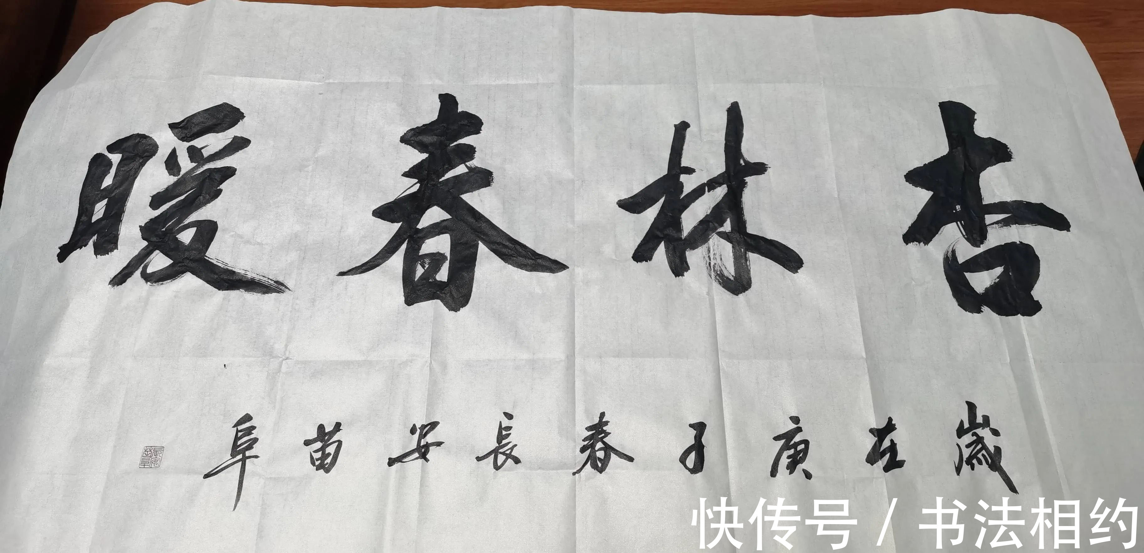 相声演员|著名青年相声演员苗阜秀书法,字迹赵姿王韵,个性鲜明,行云流水