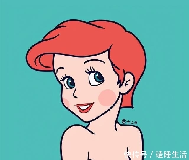 爱丽儿|当迪士尼公主换个发型,乐佩公主短发太可爱,艾莎却变成帅哥?