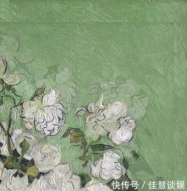 梵高&梵高油画《白玫瑰》赏析 大师用素描的方法画出色彩的感觉