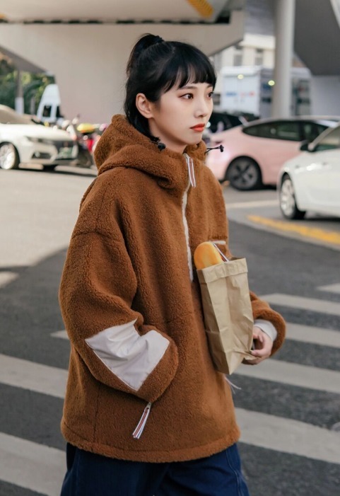 运动裤|想买冬装不知道怎么入手?羊羔毛外套了解一下,显瘦还温柔