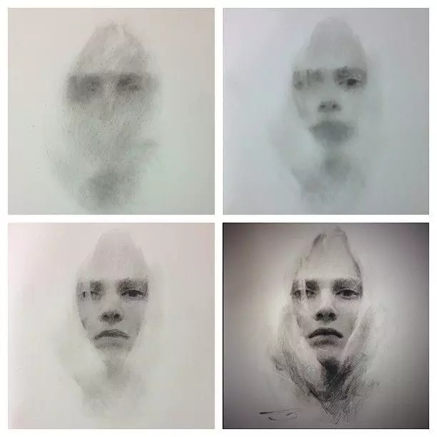 中国@他的素描不同于中国式素描的严谨,反而更像是变魔术!