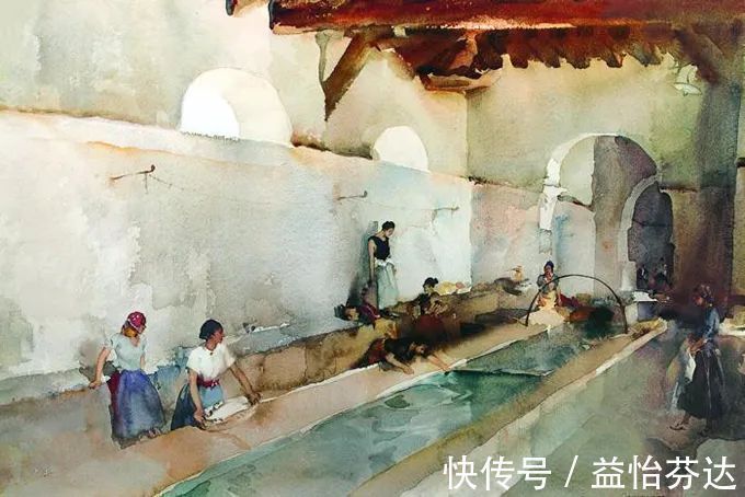 水彩!他是最会画人体画作的 世界顶尖级水彩大师