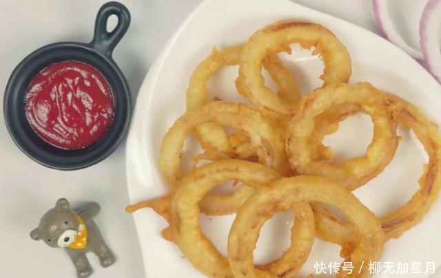 营养|香酥洋葱圈这样做太简单,搭配番茄酱,营养又美味,孩子特爱吃