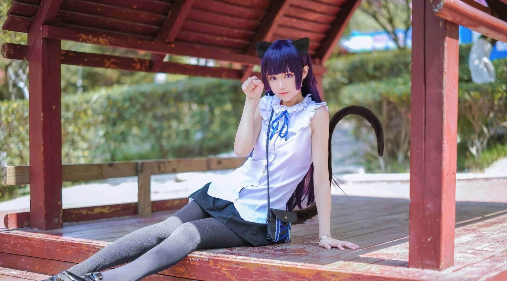 黑猫五更琉璃|黑猫五更琉璃超萌还原,俏皮猫尾绒绒猫耳,两套造型都好可爱啊!