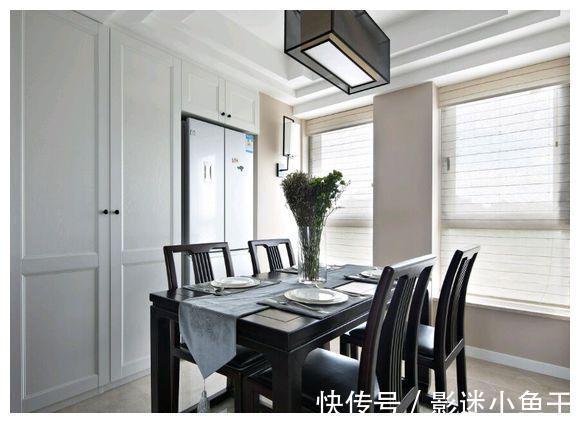 餐厅|110平新中式风装修结束,客厅餐厅连通亮堂真好,给大家晒晒装修
