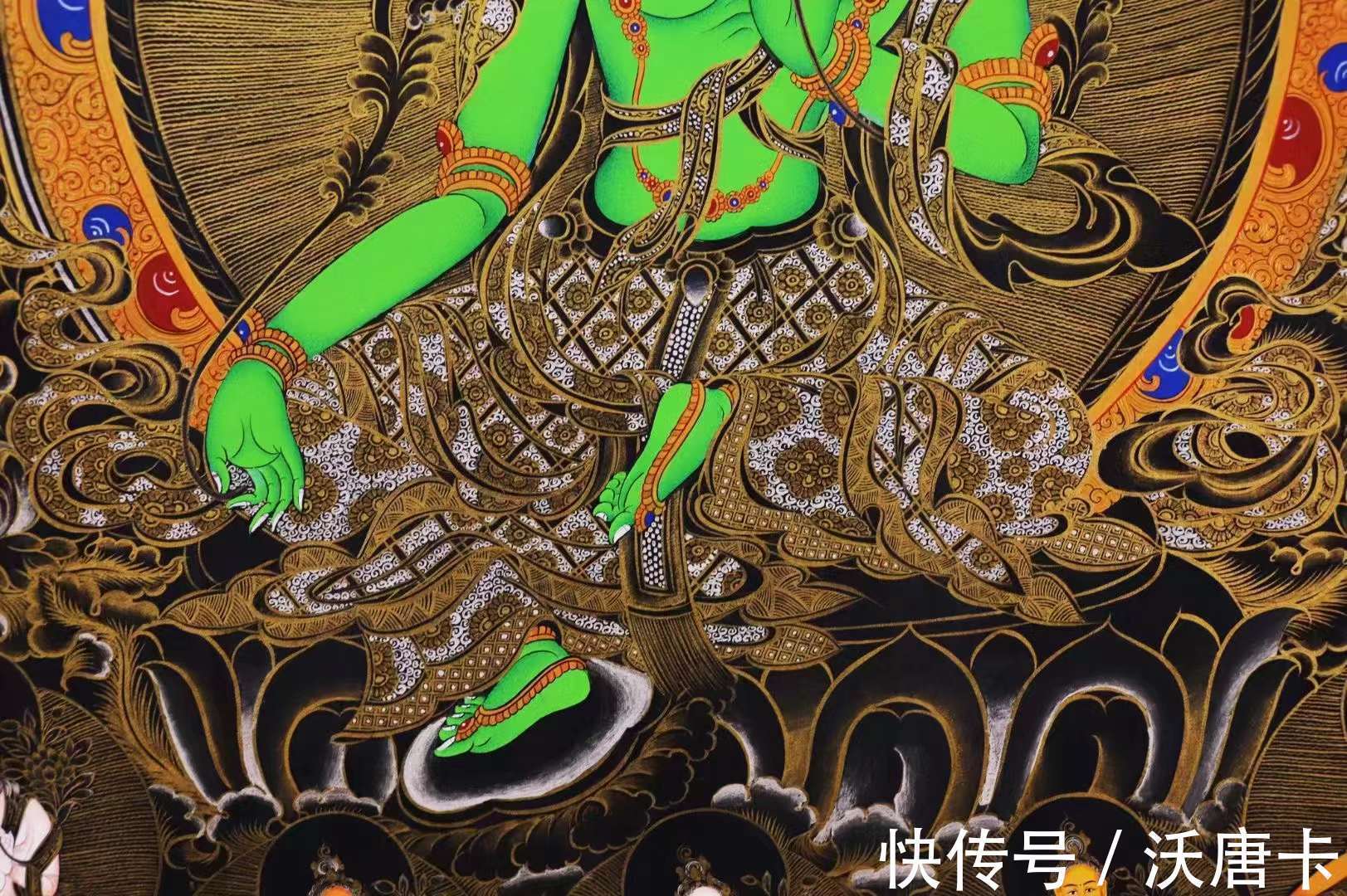 藏传佛教$二十一度母唐卡都表现了什么内容?