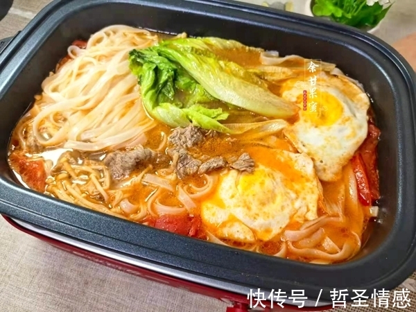 米粉|我家经常做的早餐,每周吃上二三次,煮一煮上桌,味美管饱