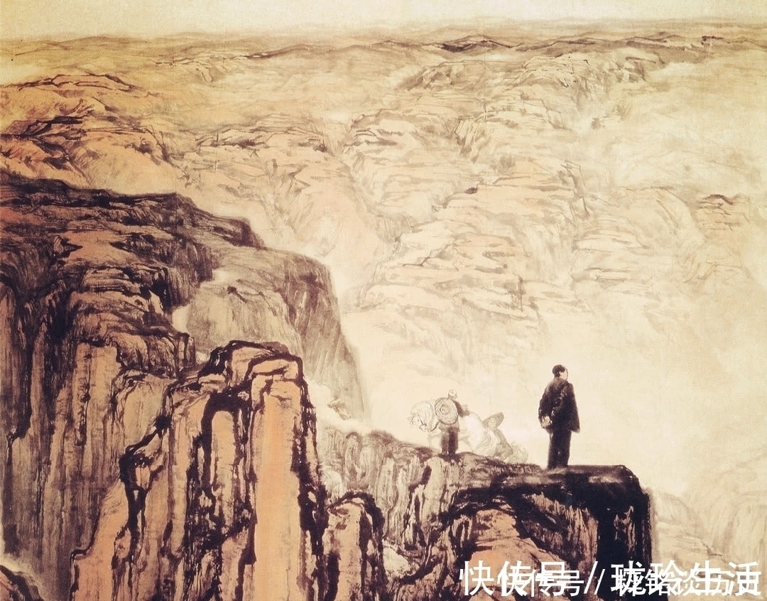 国画$关于毛主席的几幅珍贵国画,艺术的笔触渲染历史的回声