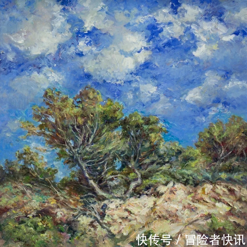 罗约@独特的艺术天赋,对色彩和纹理的戏剧性使用!