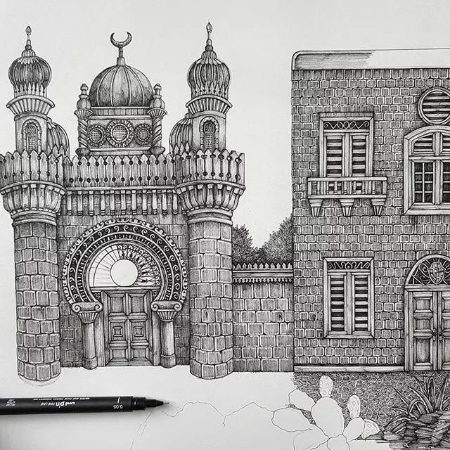 艺术学院|一幅画用掉上百支笔,看到最后成果这么震撼,也就不觉得心疼了