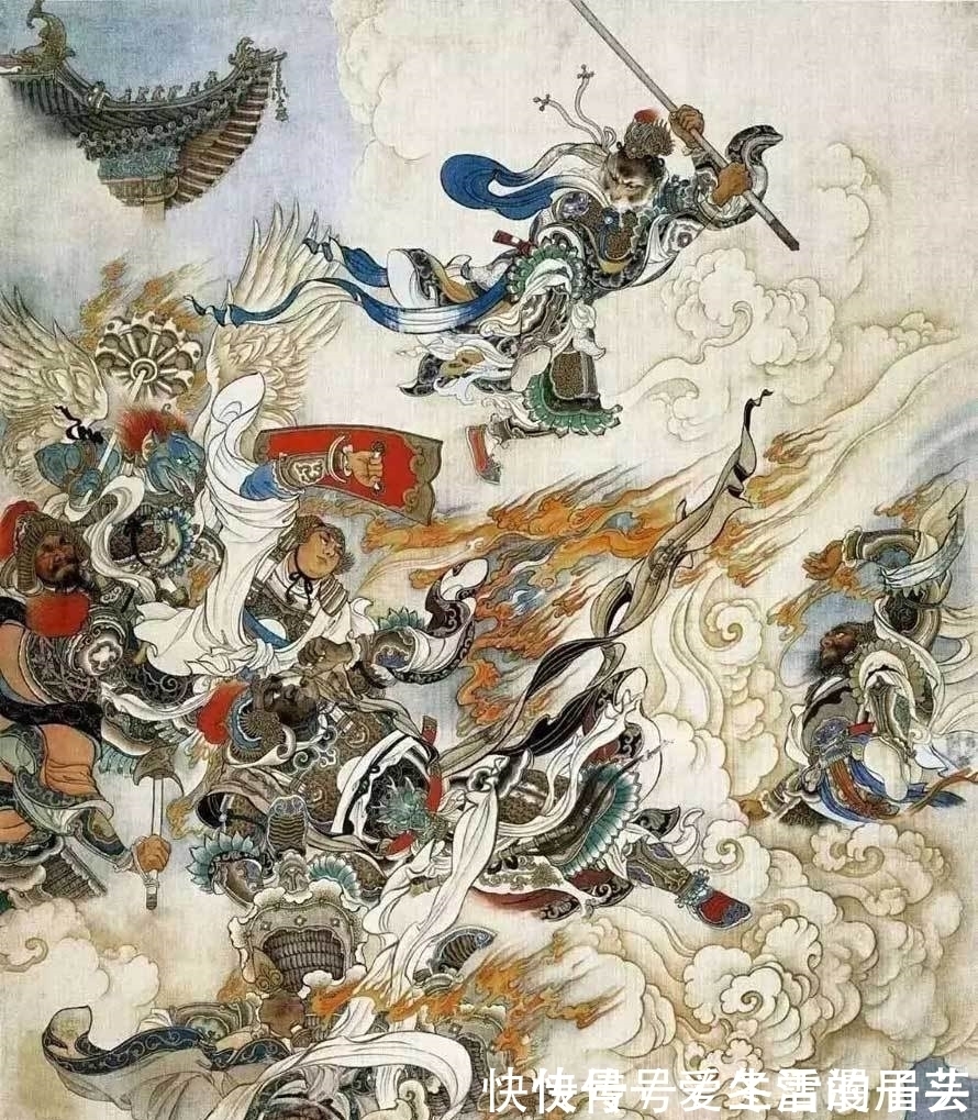 闹天宫#衰落的连环画:刘继卣的8张闹天宫,画出一个叱咤风云的孙大圣!