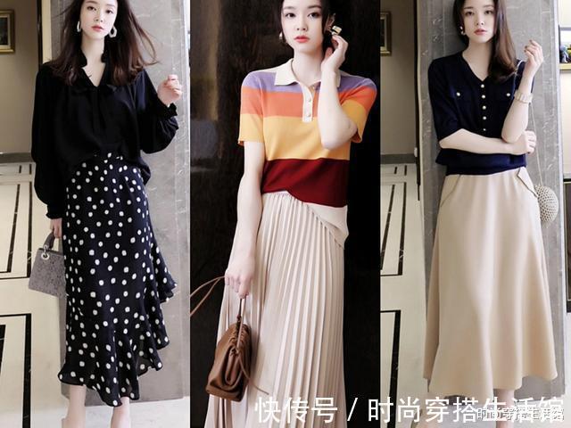 质感|40岁的女人,秋天还是穿裙子更显质感,年轻时髦有气质
