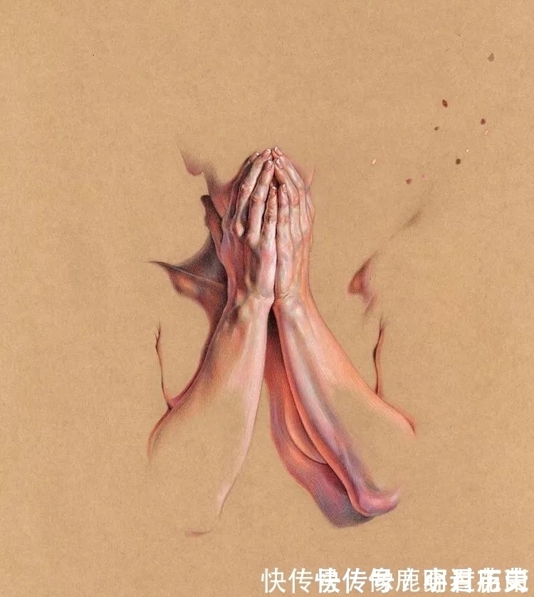 脚部&他只画手和脚,作品“肉感”十足,似乎让人能感觉到温度
