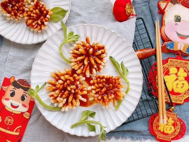 年夜饭做一道花开富贵，营养美味颜值高，寓意也好，待客倍有面子