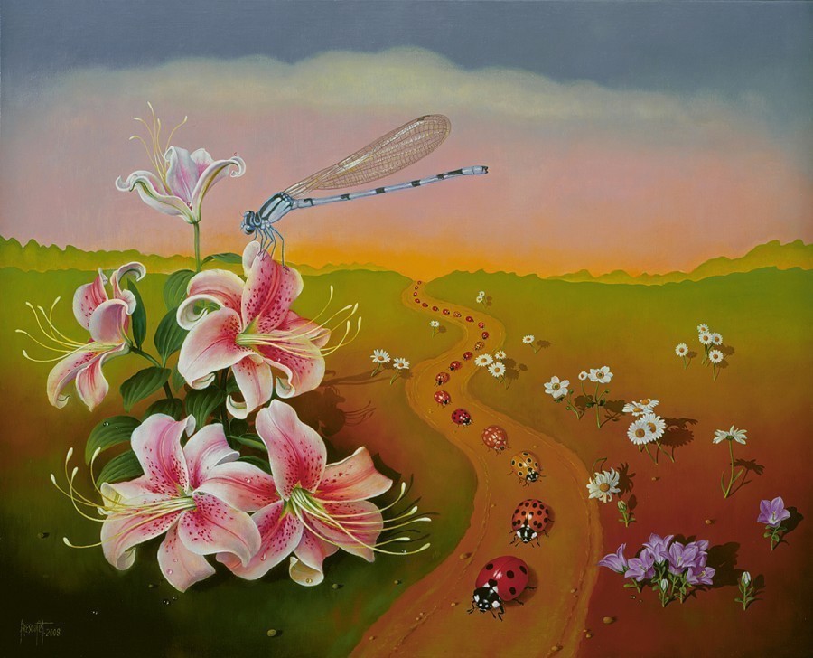 巴塞罗那@西班牙超写实油画大师marcEscofet:大自然的灵魂画师