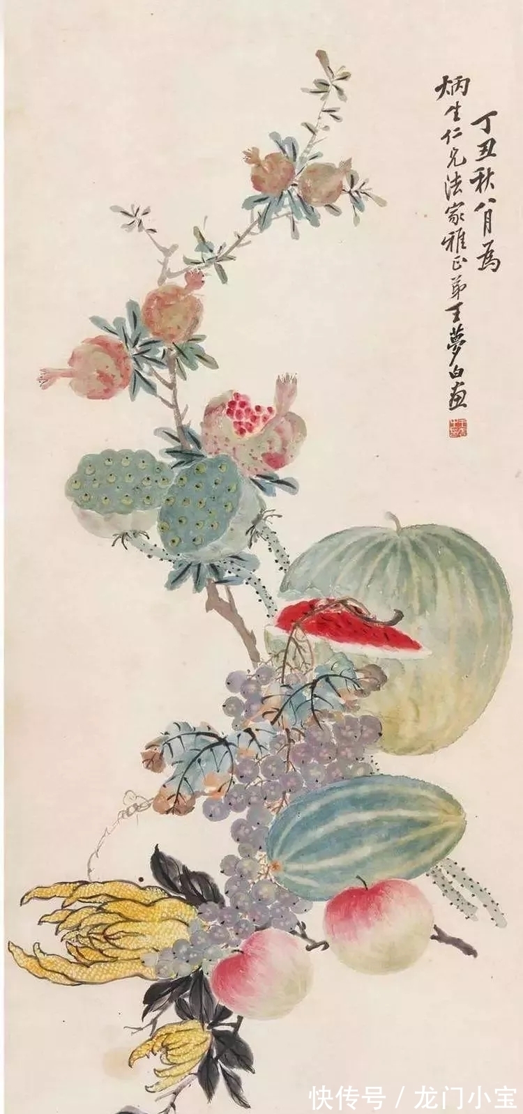 花鸟画$他46岁离去，上世纪二十年代名振京华，与齐白石同为一线花鸟画家