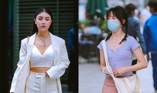 街拍大多数女孩子都喜欢的穿搭，时尚达人教你怎样搭配出大长腿