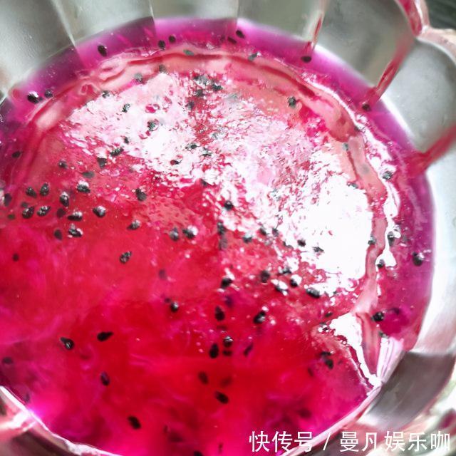 火龙果冻|火龙果冻西米撞奶,冰冰凉凉,健康甜品