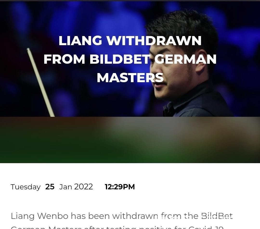 高阳|又一排名赛来袭,中国选手连遭打击!丁俊晖无缘,梁文博确诊新冠!