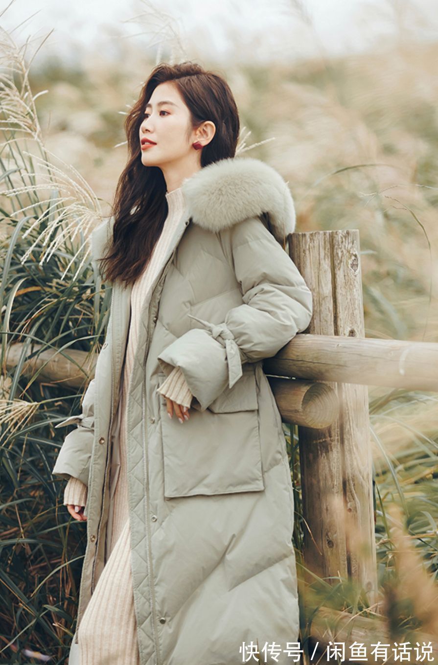 羽绒服 35岁博主把“牛奶裙”带火了,配羽绒服也好有气质,照着穿就很美