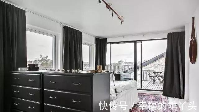 卧室|老弟不顾反对坚持买55平顶楼小户型,装修完一看大露台!好看极了