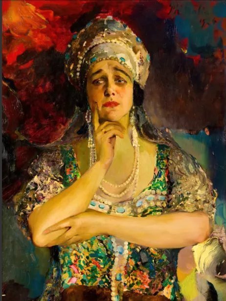 俄罗斯!色彩这么艳丽,居然是列宾工作室出来的画家