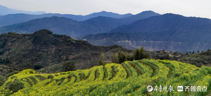 婺源篁岭的油菜花漫山遍野，美不胜收