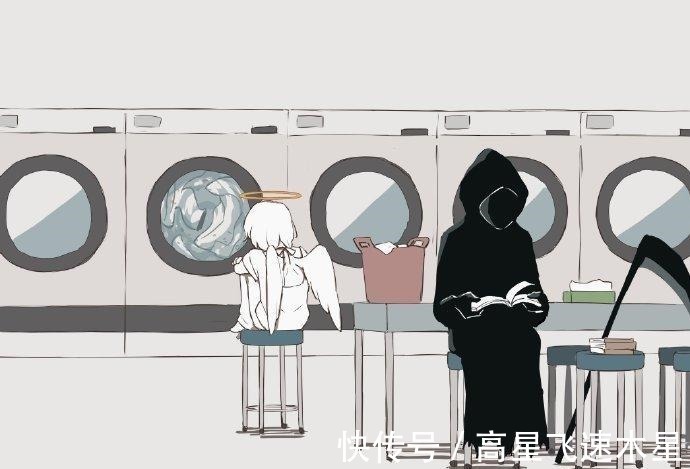 天使与死神|治愈漫画《天使与死神》,甜食控天使遇上忠犬死神,这画面太有爱