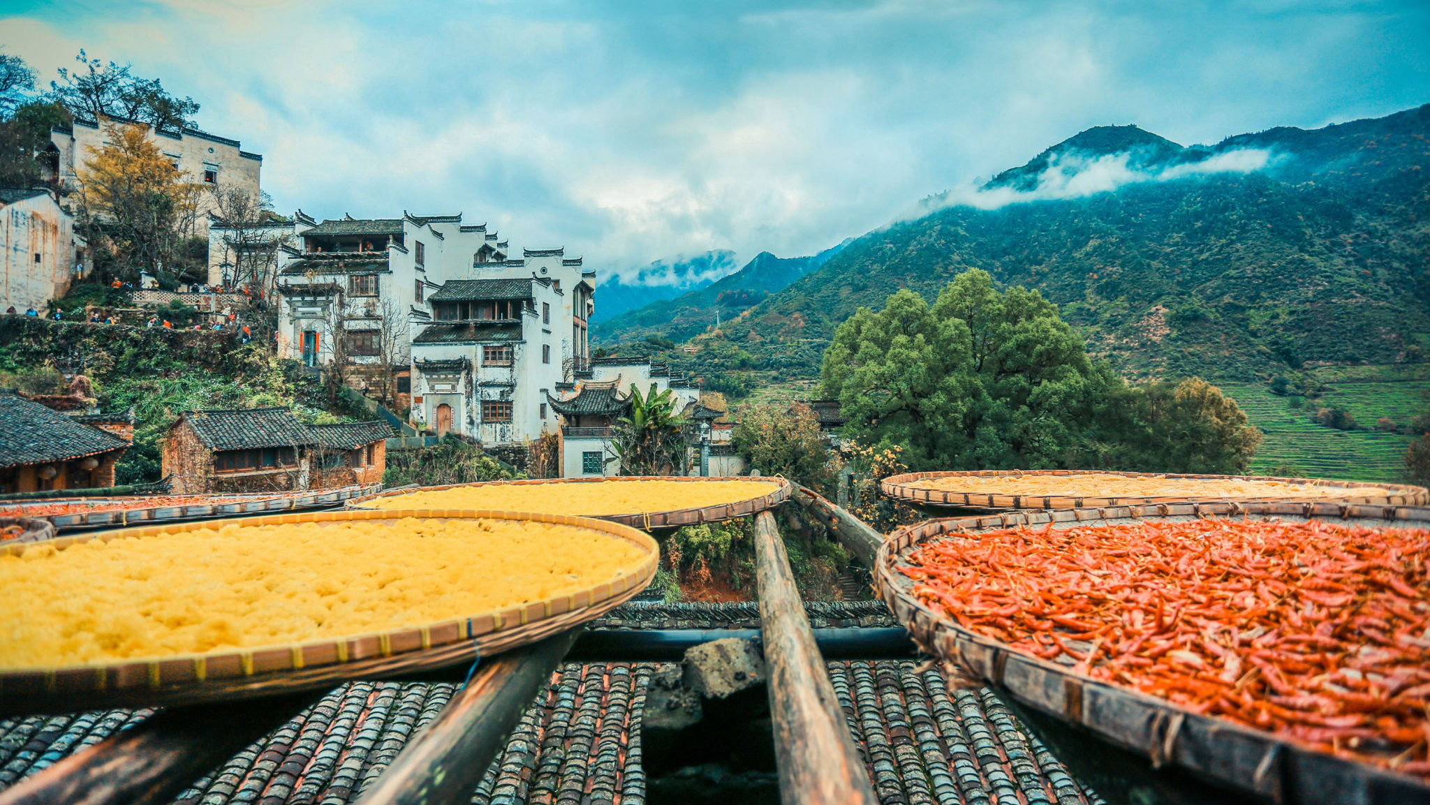 秋游篁岭，绝佳景色