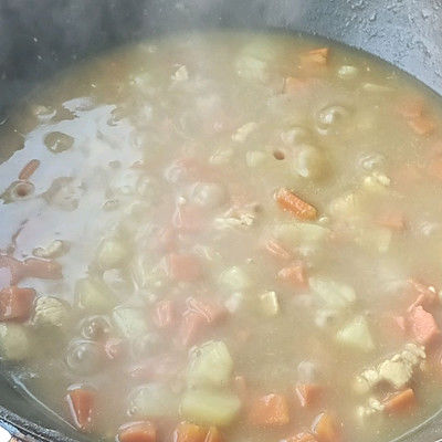 咖喱鸡肉芝士焗饭