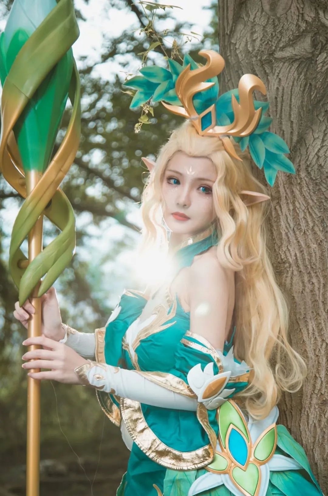 精灵公主|cos:王者荣耀王昭君-精灵公主cos正片@大白鸽奶糖