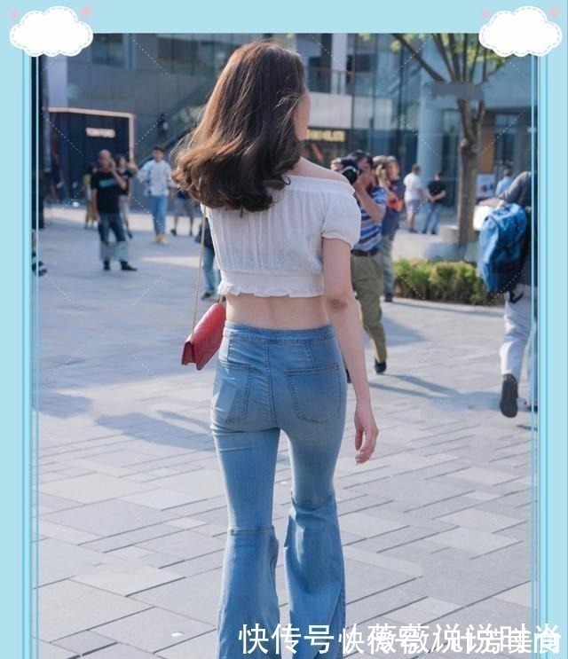 身材 紧身牛仔裤映衬出的紧致身材,实在太美了