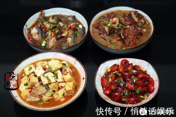 公公来吃饭，我准备4道下酒菜，公公开心的直乐：来1斤白酒